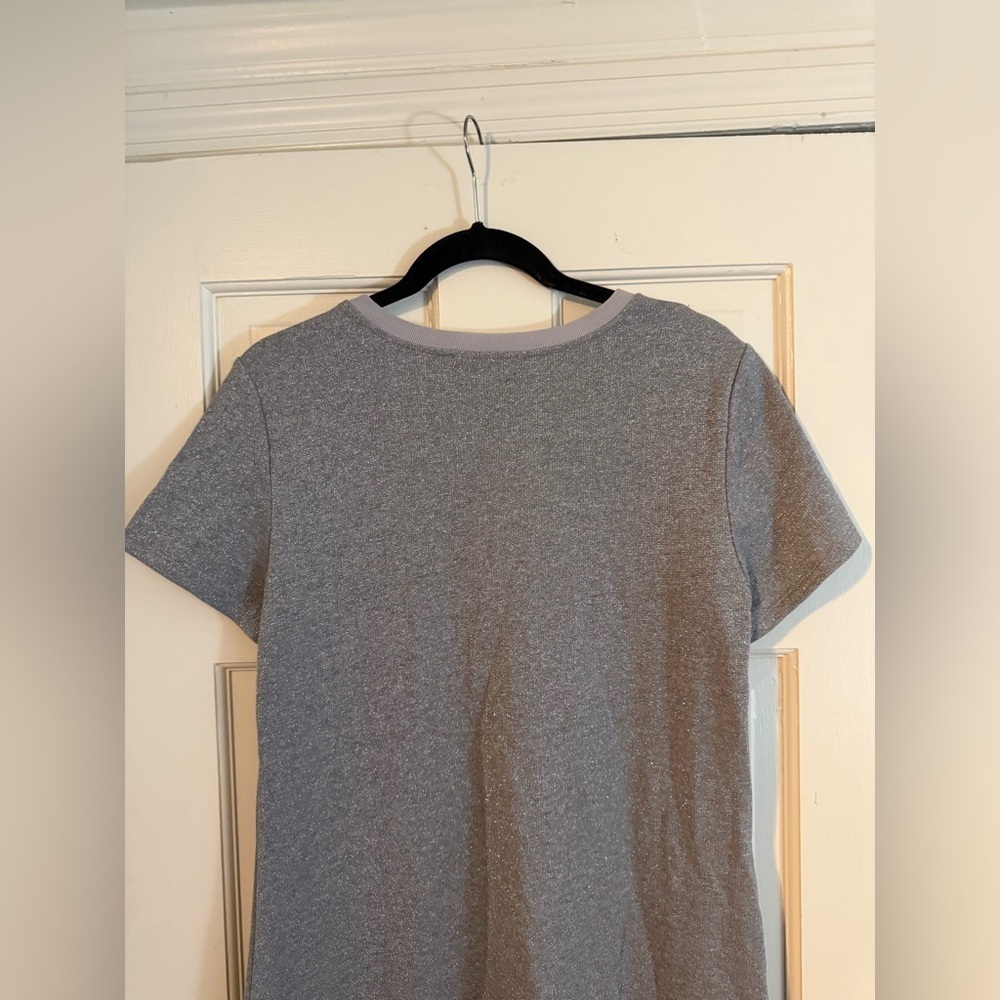 JUDE CONNALLY Alexandra Dress Lurex Terry NWT Starlight Grey Sparkle, Sz M - Picture 8 of 11